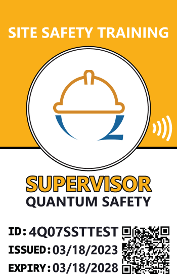 QUANTUM SAFETY SST SUPERVISOR - SAMPLE
